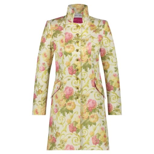 ROMANTIC FLOWERBED JACQUARD COAT