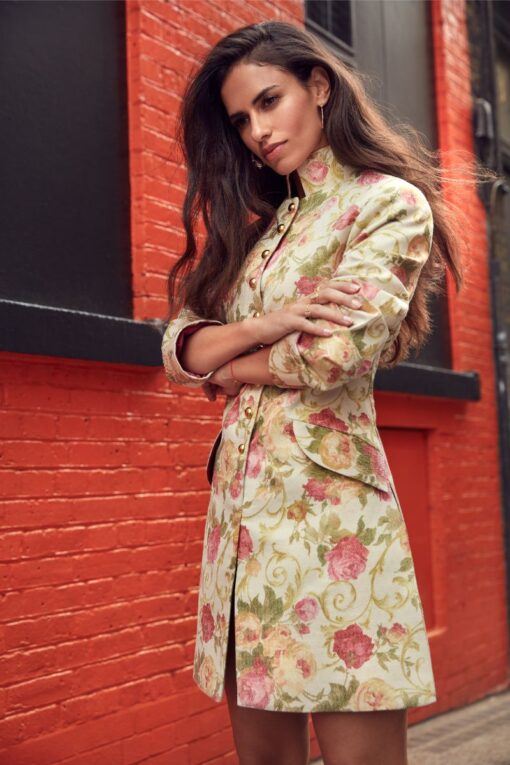 ROMANTIC FLOWERBED JACQUARD COAT - Image 2