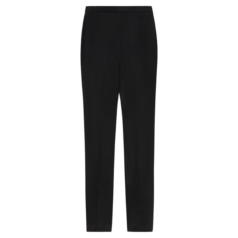 Iconic Black Gabardine Fitted Pants ǀ Monique Singh