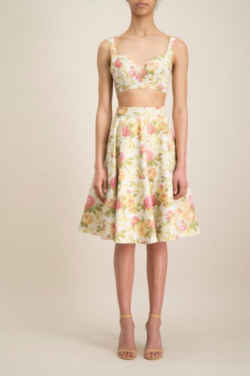 ROMANTIC INDO WESTERN FLOWERBED JACQUARD TOP - Image 4