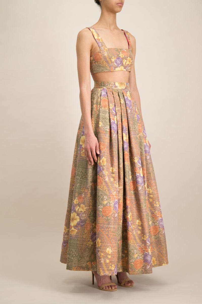 Ethereal Floral Evening Skirt ǀ Monique Singh