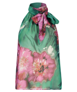 FLORAL HALTER TOP