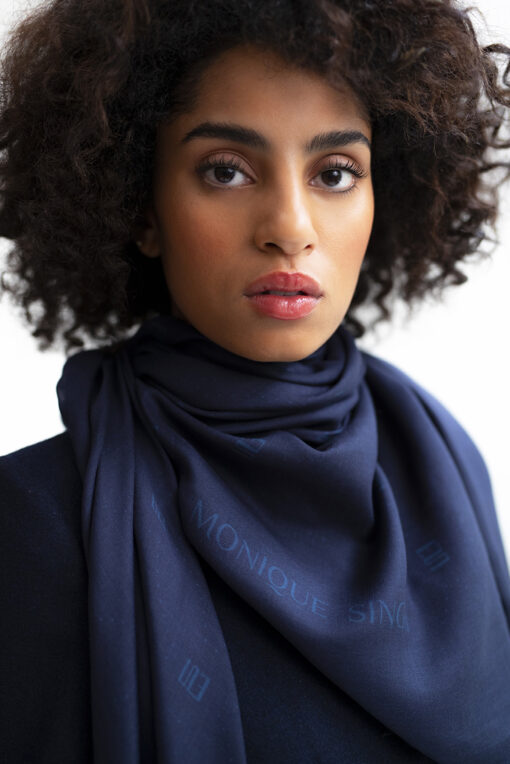CASHMERE MONOGRAM SHAWL - Image 2