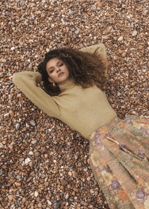 ETHEREAL FLORAL JACQUARD LONG EVENING SKIRT - Image 7