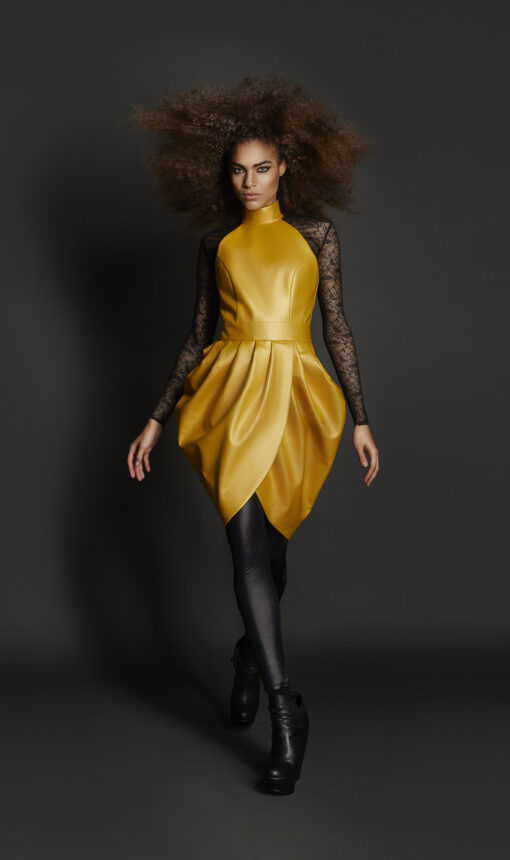 GOLDEN HONEY COCKTAIL DRESS - Image 6