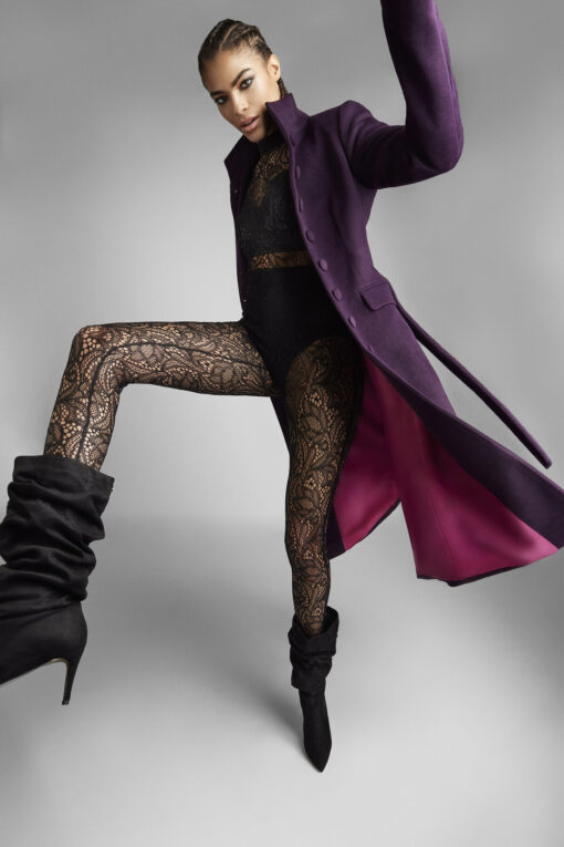 AUBERGINE TAILORED WOOL COAT - Image 6