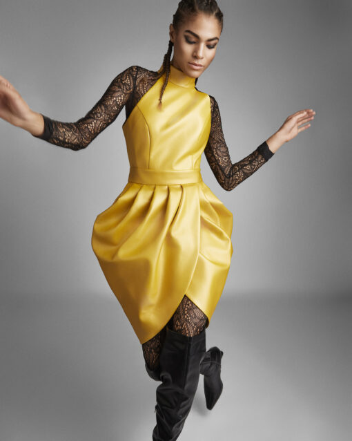 GOLDEN HONEY COCKTAIL DRESS - Image 8