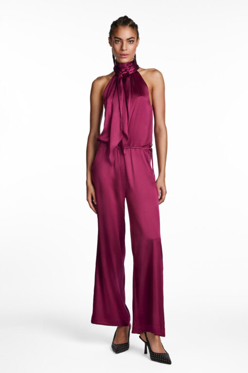 DARK MAGENTA JUMP SUIT - Image 3