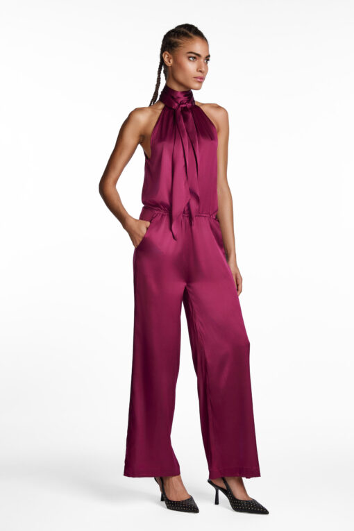 DARK MAGENTA JUMP SUIT - Image 2