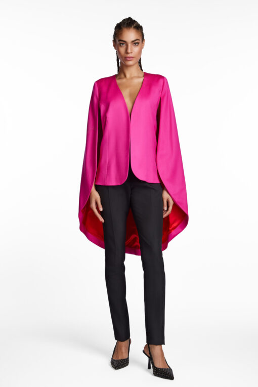 HOT PINK CAPE JACKET - Image 3