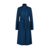 Opulence Teal Tailored Wool Coat from Monique Singh