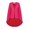This Hot Pink Cape Jacket from Monique Singh.