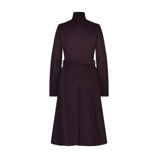 AUBERGINE TAILORED WOOL COAT - Image 5