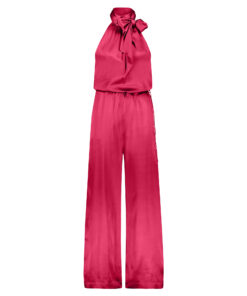 This timeless jumpsuit is characterised by an opulent and vibrant hot pink color. Visit the shop by Monique Singh.