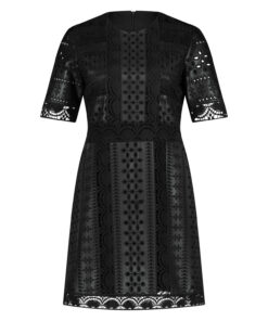 Faux leather midi dress_back_FRONT