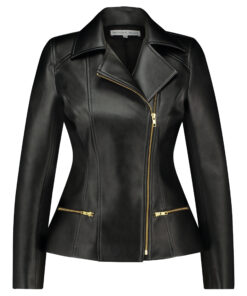 FAUX LEATHER BIKER JACKET