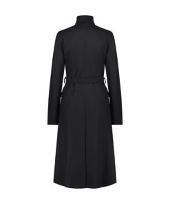 eclipse BLACK TAILORED WOOL COAT back