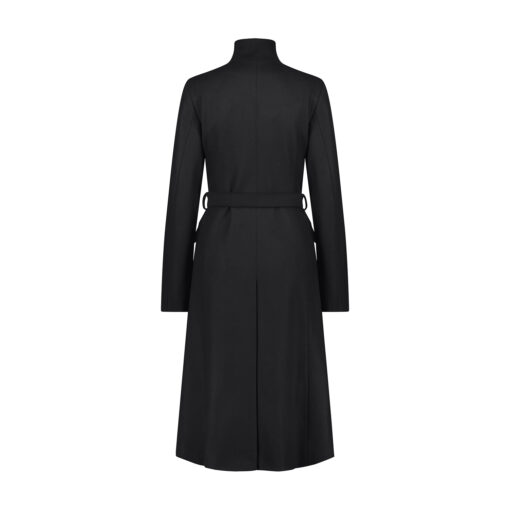 eclipse BLACK TAILORED WOOL COAT back